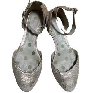 BODEN GOLD SHIMMERY‎ ANLE STRAPS SANDALS SIZE 9